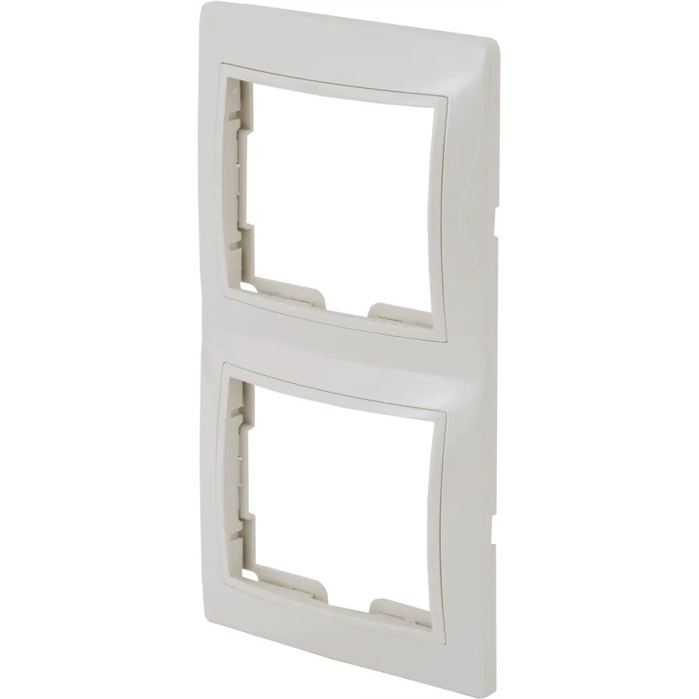 TDM ELECTRIC Рамка вертикальная для розеток и выключателей бежевая 85591187 Таймыр STLM-0064413 - Вид №2