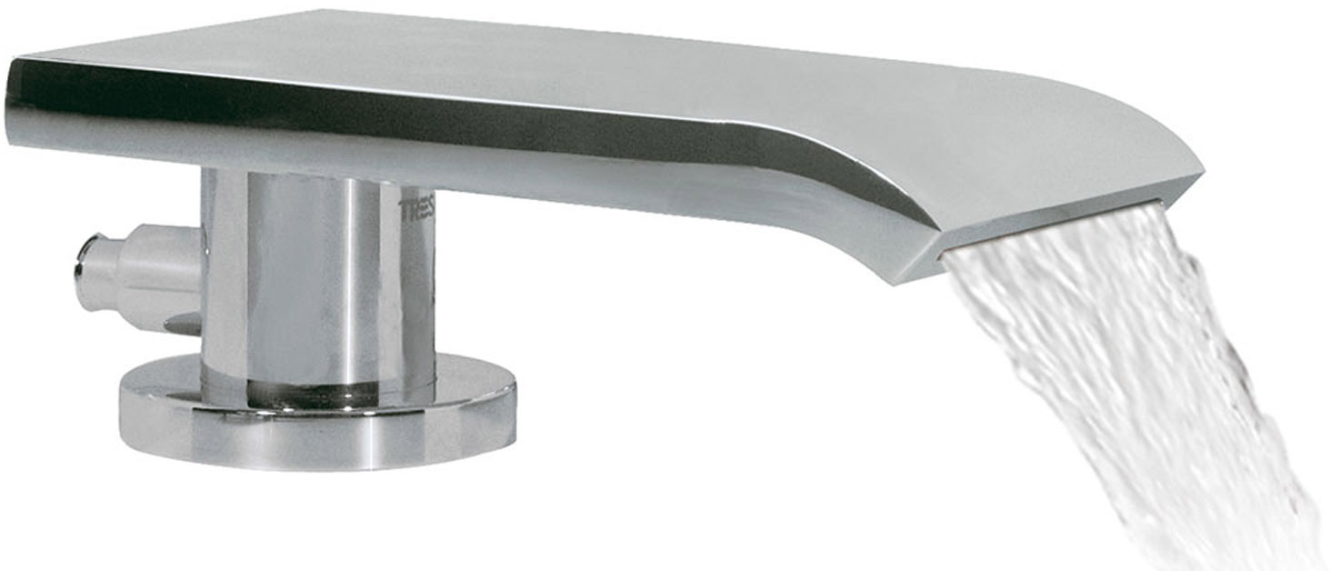 Фиксированный излив для кромки ванны с каскадным выпускным отверстием-16216150 TRES