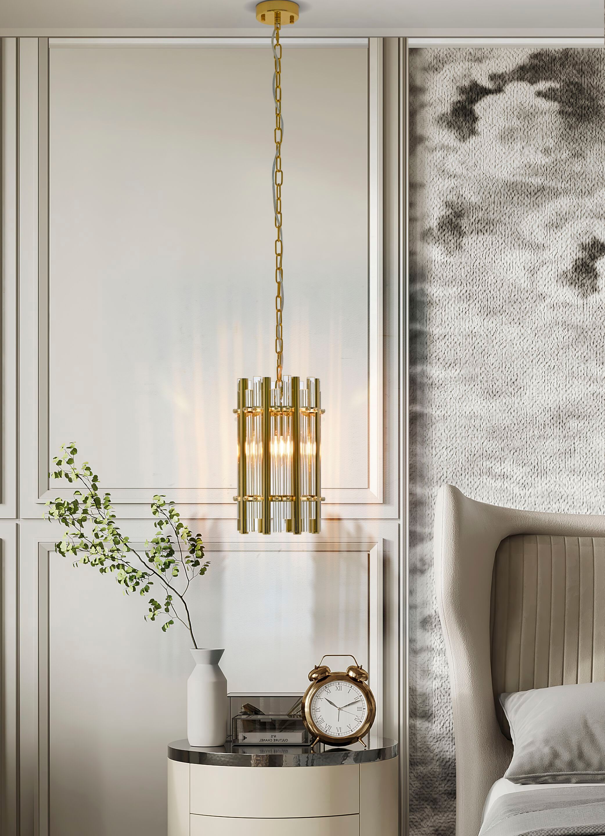 Подвесной светильник из нержавеющей стали и стекла K-Lighting Chloe ARCH-00006433 - Вид №1