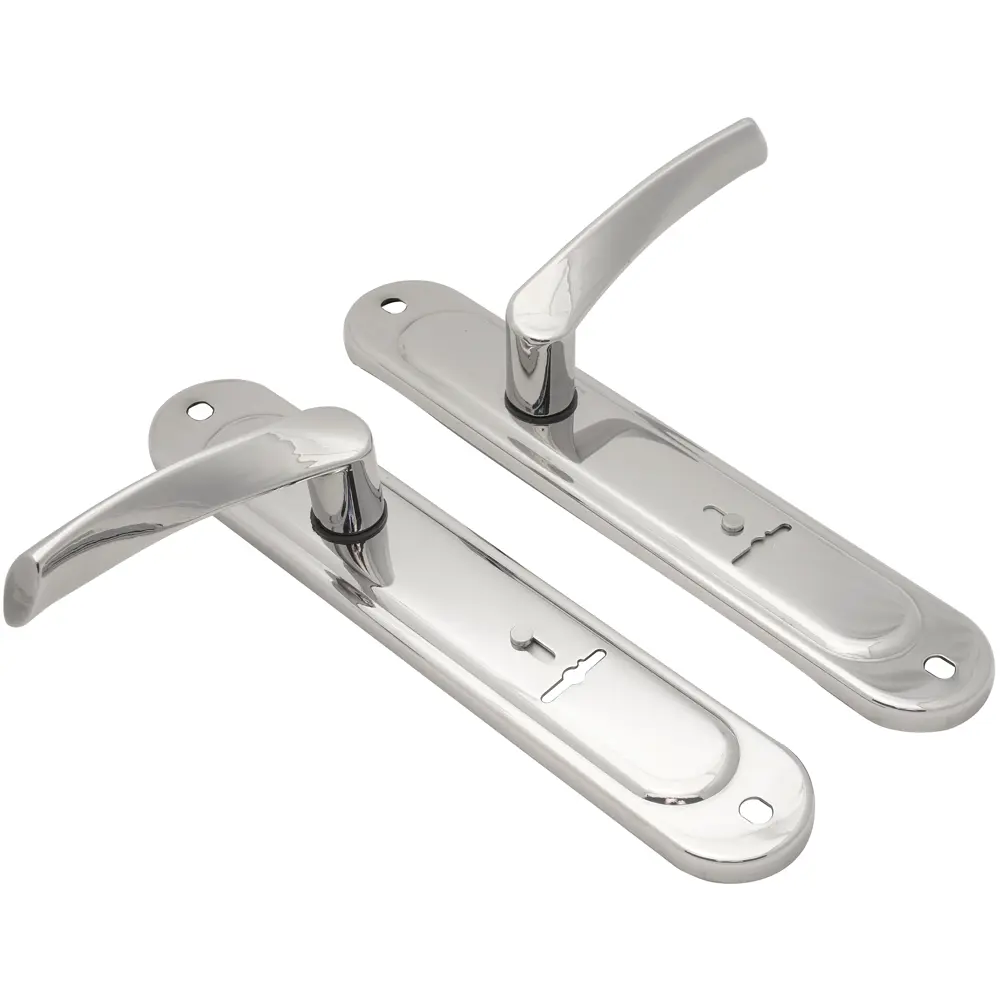 ЗЕНИТ Замок врезной ЗВ9-6-01 с усиленной ручкой, хром 82490863 STLM-0028434 - Вид №4