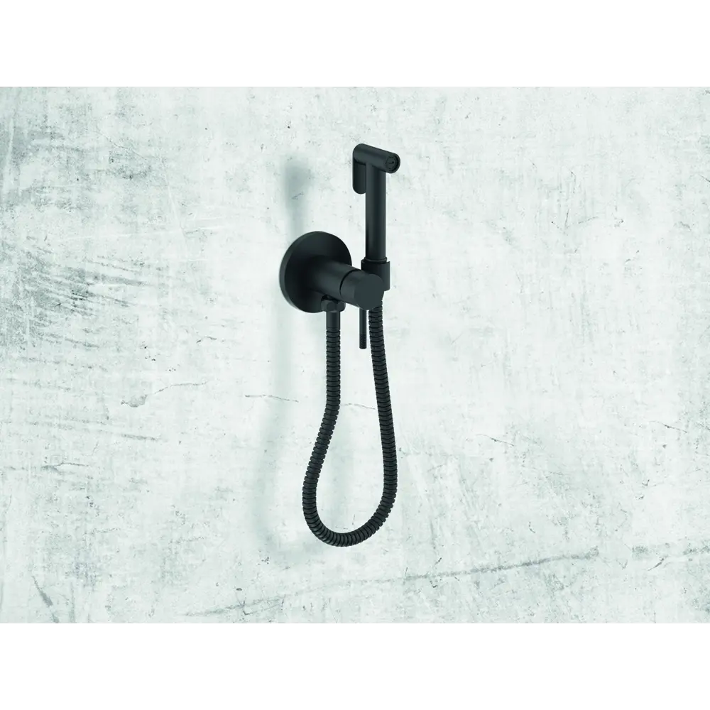 Гигиенический душ KONSENSA Терни скрытый монтаж набор со смесителем цвет черный STLM-2096323 - Вид №7
