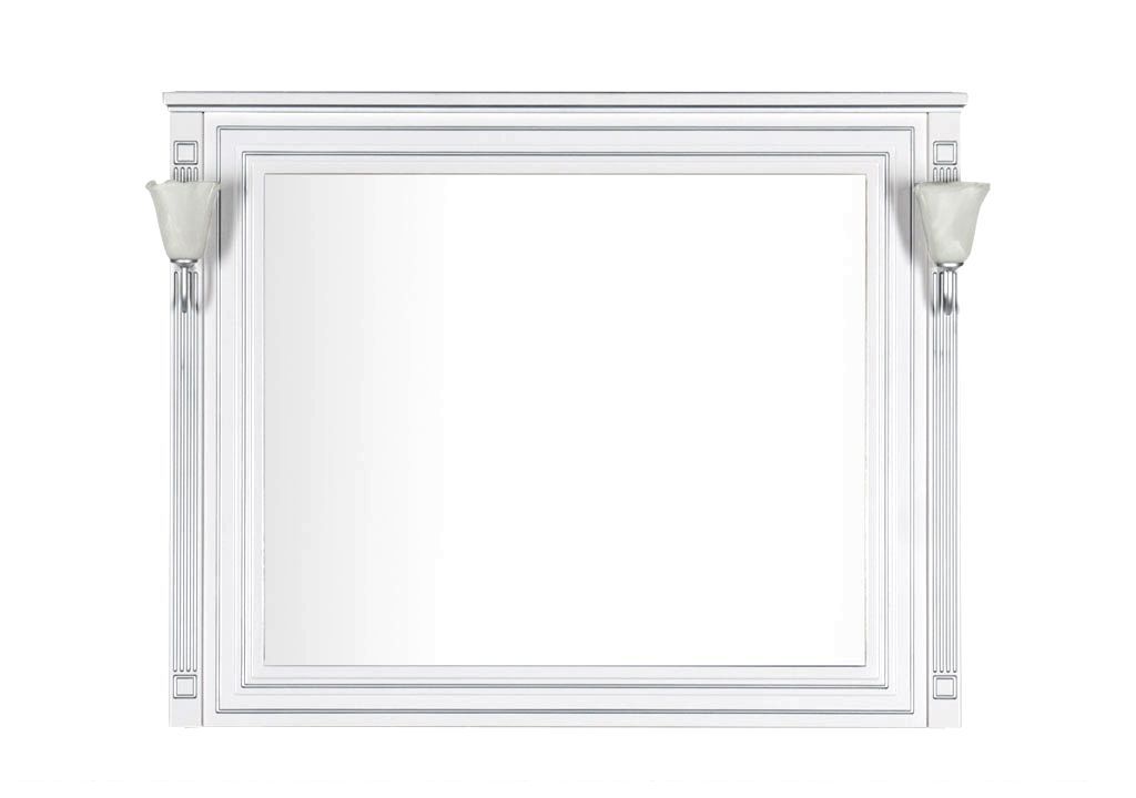 Зеркало Aquanet Паола 120 белый/серебро 00181768 - Вид №1
