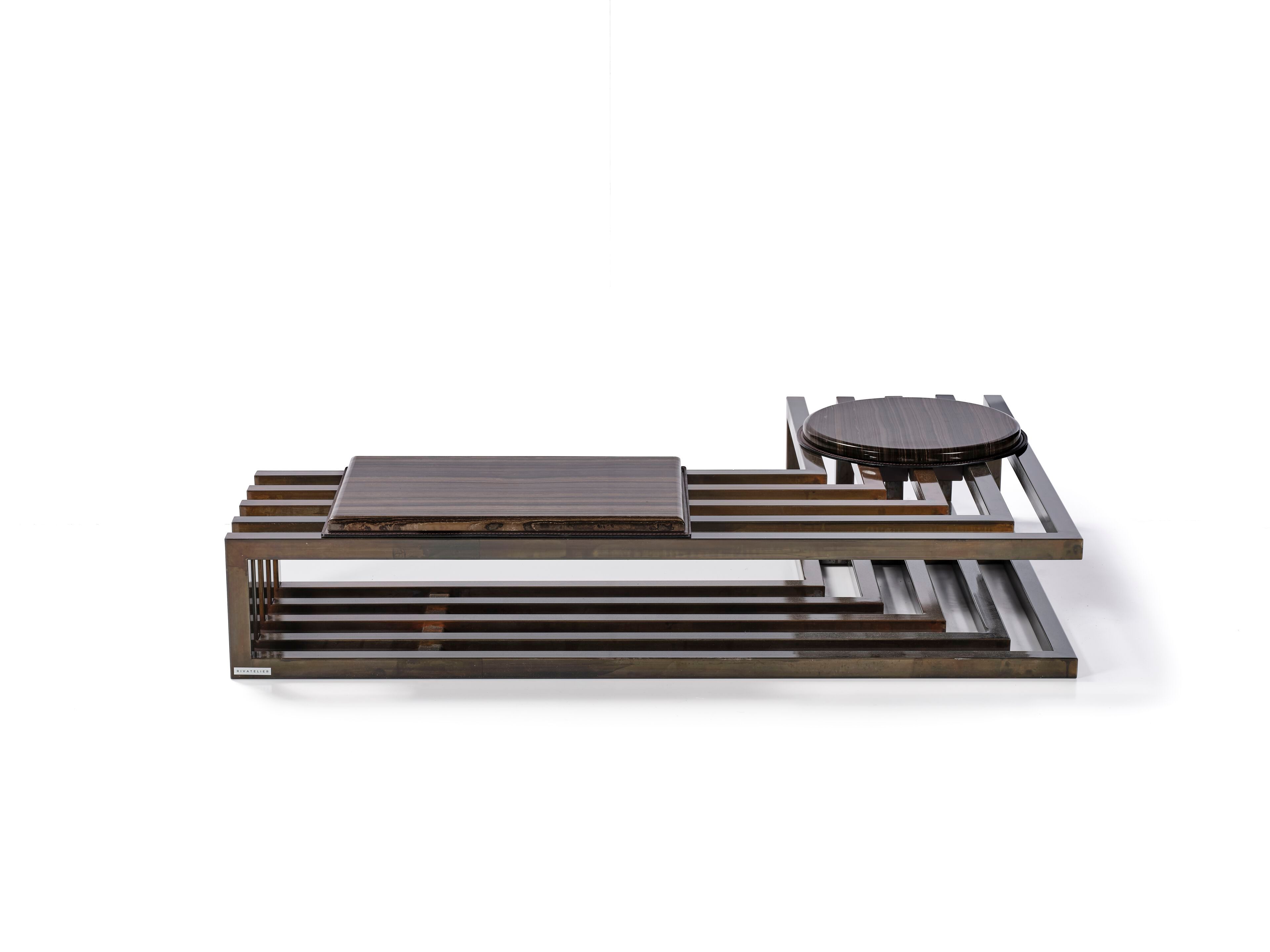 Набор металлических низких журнальных столиков RIVATELIER COVENT ARCH-00035676 - Вид №2