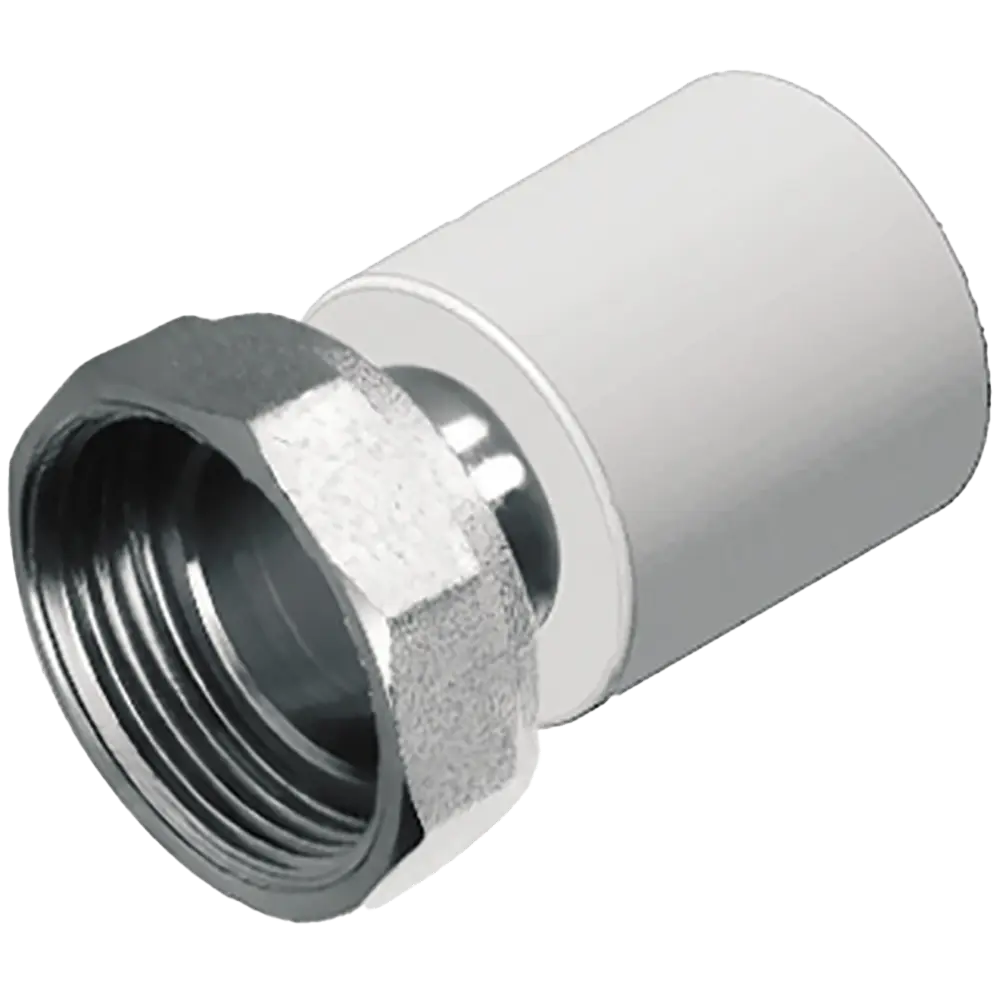 Муфта комбинированная Политэк 1 1/4" с накидной гайкой для полипропиленовых труб 89422873 STLM-1568362