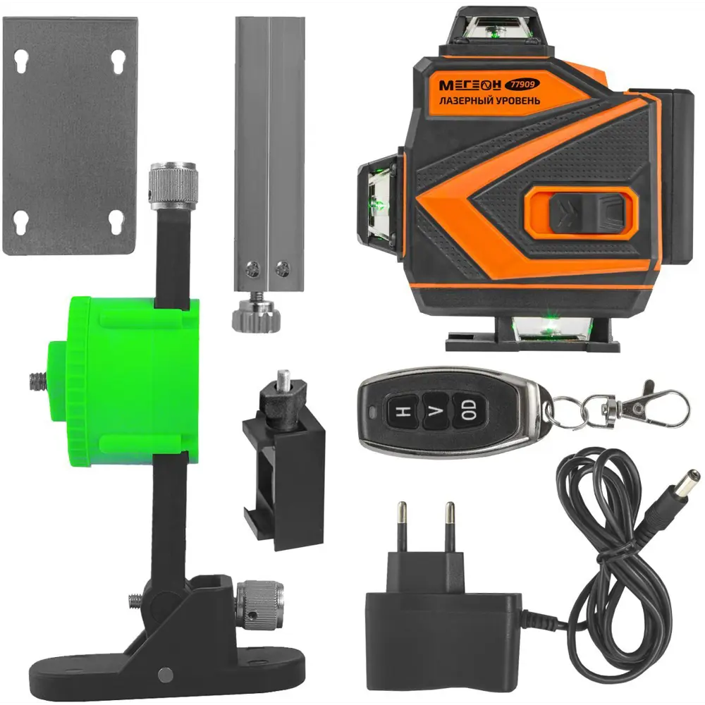 Уровень лазерный Мегеон 77909 зеленый луч, 30 м STLM-2147515 - Вид №10
