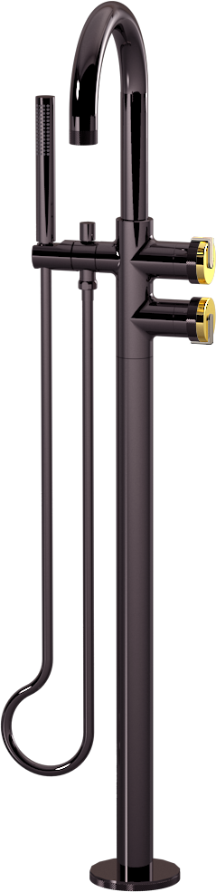E-11554-R1AU-L1PN-OX Смеситель напольный отдельностоящий (внешняя часть) GRAFF MOD+