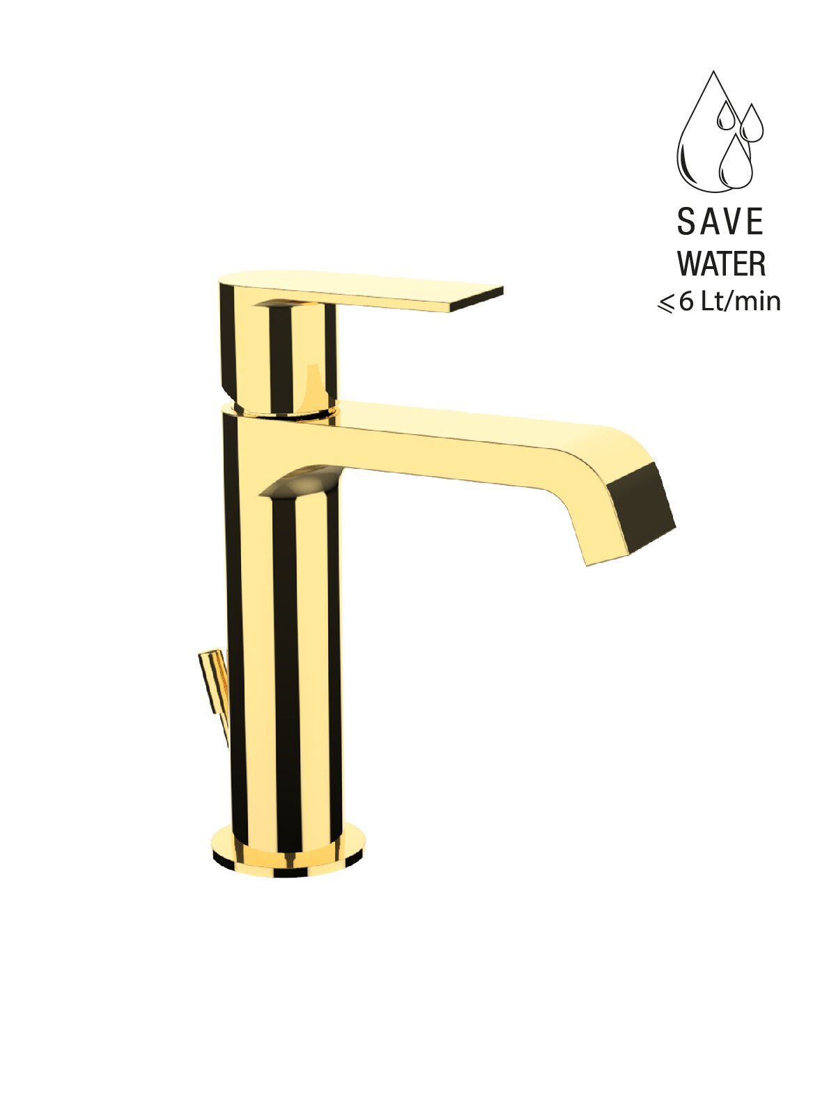 Однорычажный смеситель для раковины со сливом Rubinetterie Frattini Птолемей ARCH-00075842 - Вид №2