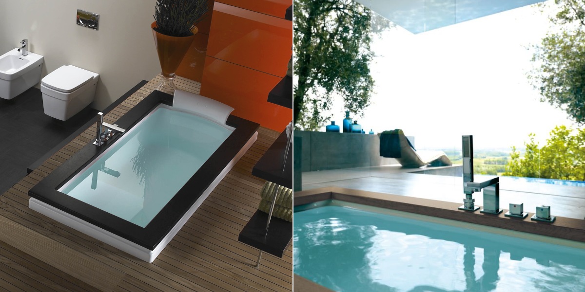 Ванна встроенная с гидромассажем Aura Uno 9F43-531-SX Jacuzzi 9F43531SX - Вид №3