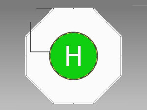 Восьмиугольный состав вертолетных сигнальщиков