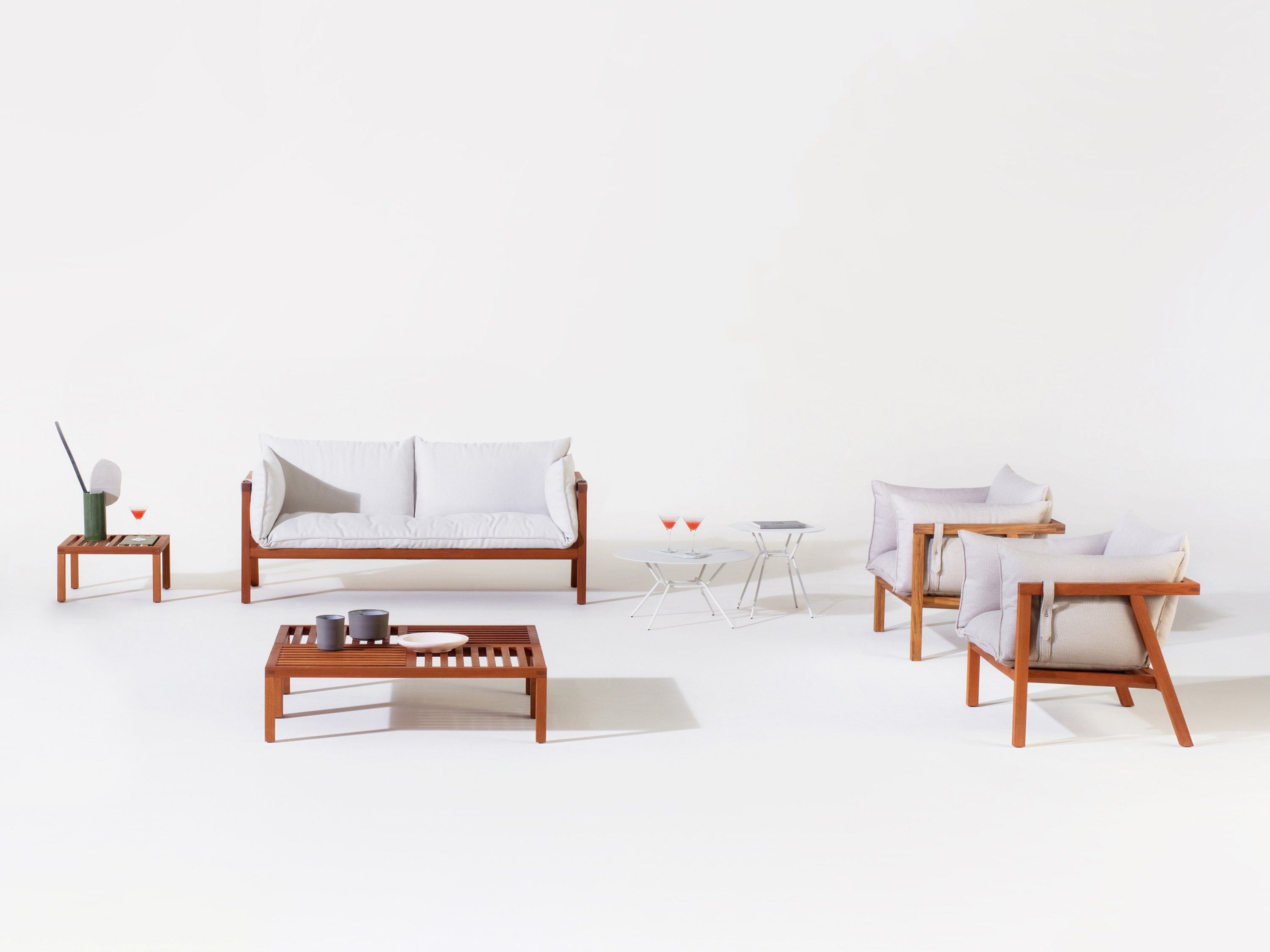 2-местный тканевый мягкий садовый диван prostoria Umomoku ARCH-00092311 - Вид №2