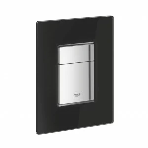 Панель смыва для унитаза GROHE Skate Cosmopolitan Glass (3 режима смыва), черный бархат (38845KS0)
