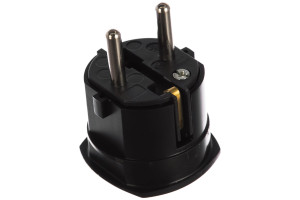 15976237 Вилка термопласт 16A 2P+E 250V, черный 1107100 ABL