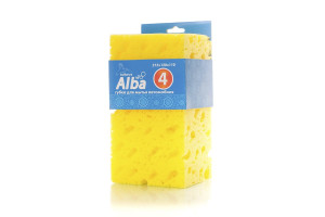 16377697 Губка для мытья автомобиля Alba-4 БЛОК большой 215х120х110 мм 30452 Kolibriya