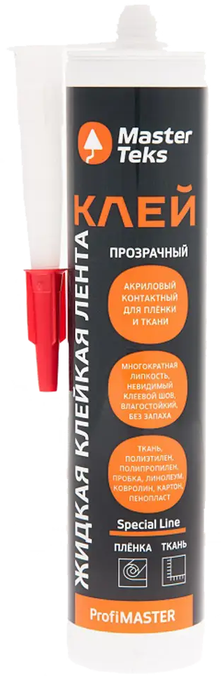 18725173 Клей акриловый MasterTeks жидкий скотч прозрачный 280 г STLM-0012220