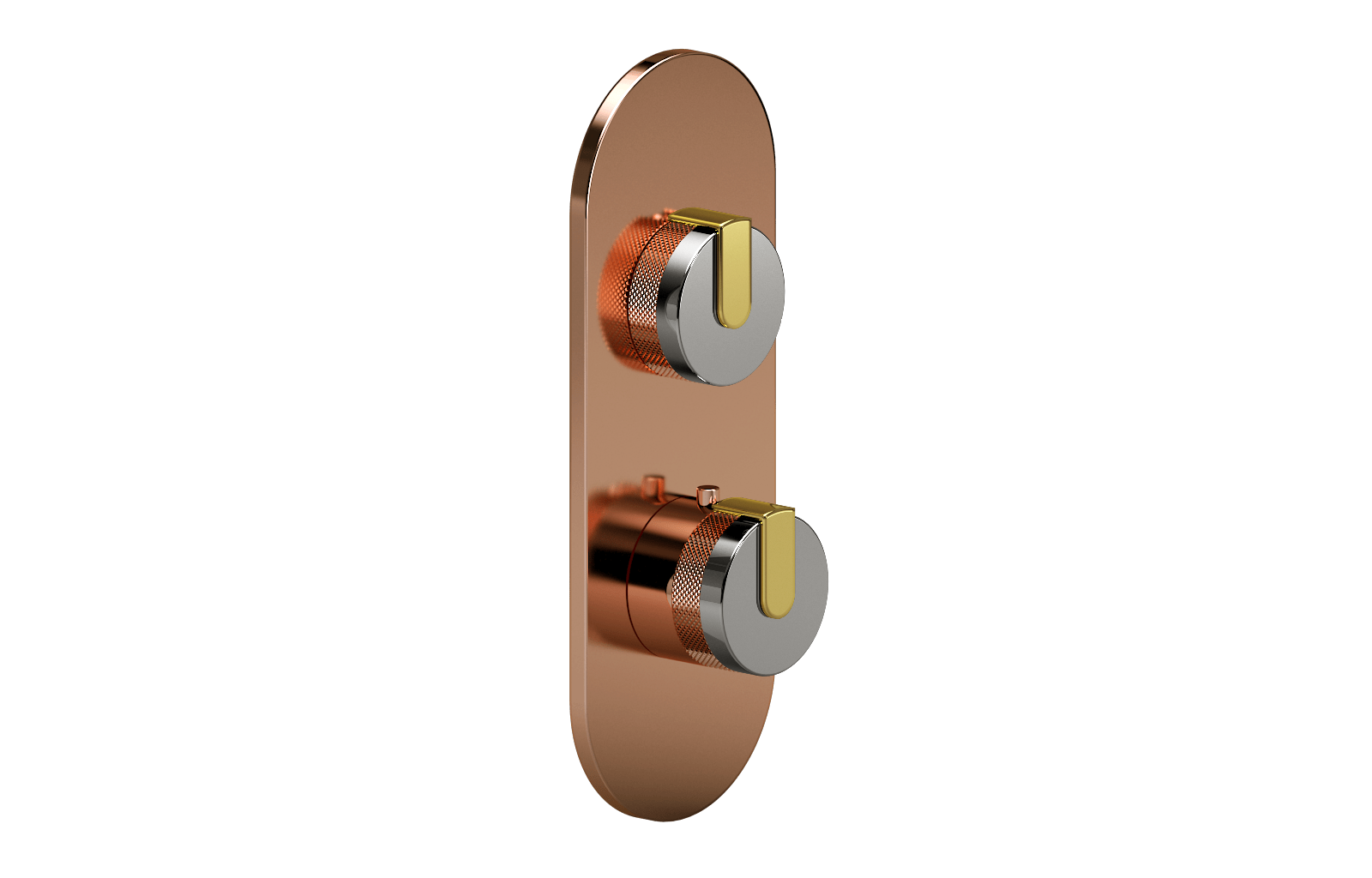 E-8026-R1PCE0-L1AU-RG-T Планка M-Series с 2 ручками - Внешняя часть GRAFF MOD+