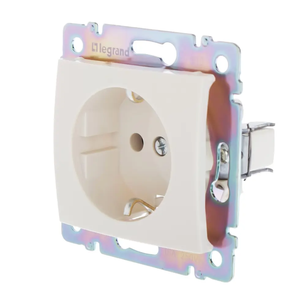 Розетка Legrand Valena Classic с заземлением, слоновая кость 11274082 STLM-1103603 - Вид №2