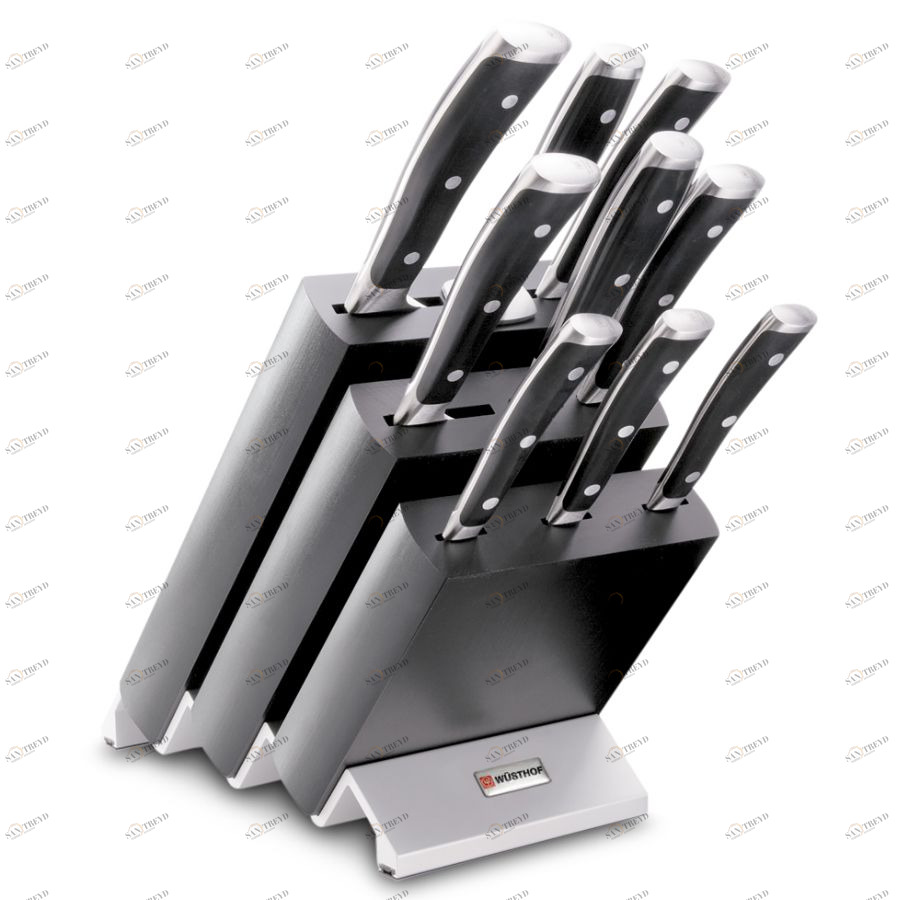 Набор кухонных ножей Classic Ikon на деревянной подставке, 9 шт WUESTHOF W9873