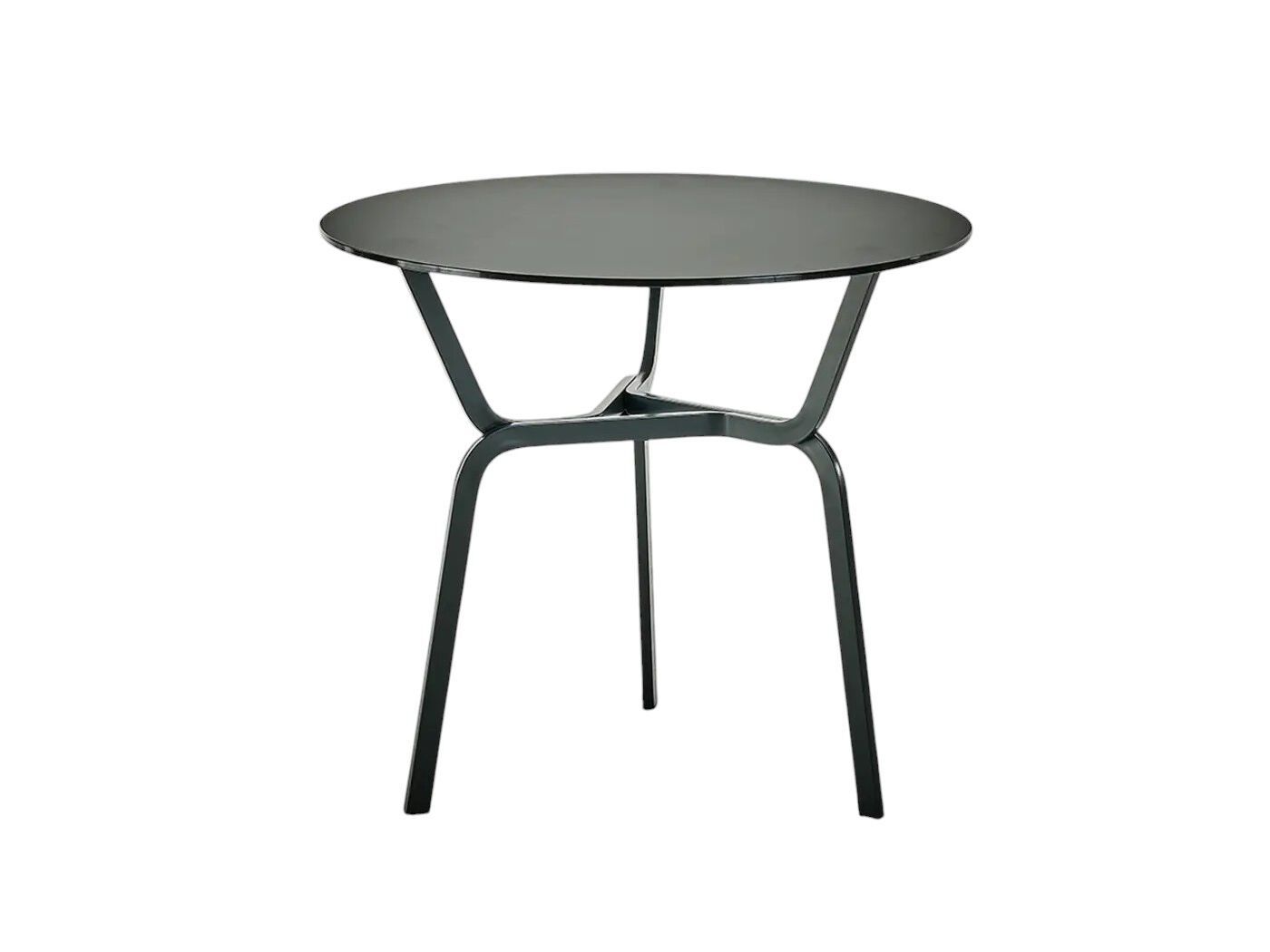 Низкий круглый журнальный столик из хрусталя и алюминия BALERI ITALIA корни ARCH-00045680