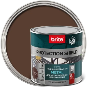 Грунт-эмаль по ржавчине Brite Protect Shield цвет коричневый 0.75 л