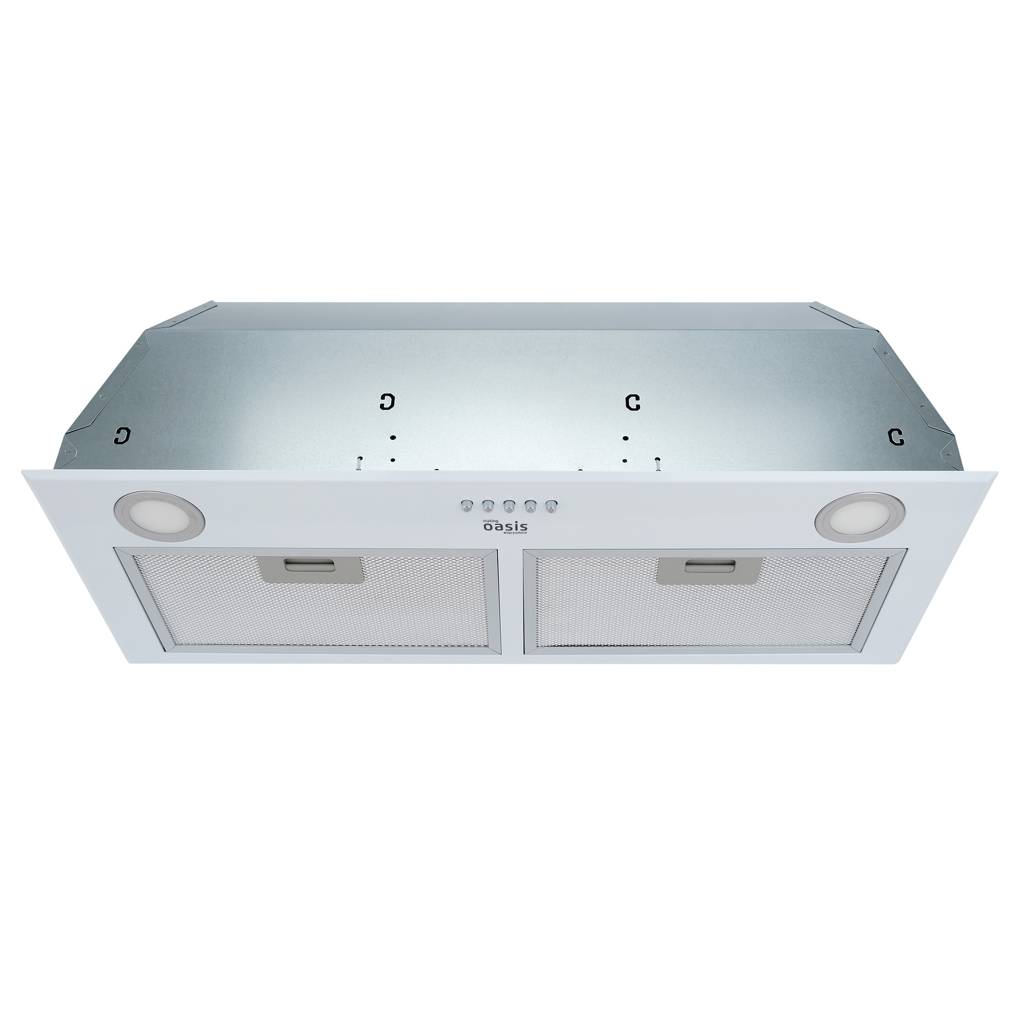 9136706 Вытяжка полновстраиваемая Оasis UM-70W белый OASIS STDN-0000195 - Вид №1