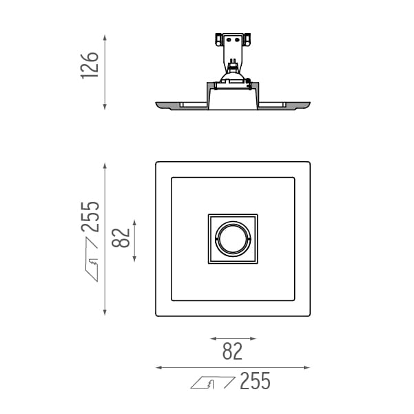 Потолочный галогенный встраиваемый прожектор Flos Soft Collection-In ARCH-00004916 - Вид №1