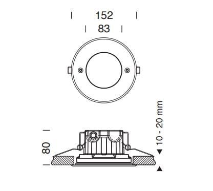 Утопленный потолочный наружный прожектор Platek ARCH-00133572 - Вид №5