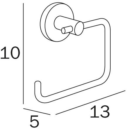 INDA® Держатель рулона из нержавеющей стали Inox A1425b - Вид №2