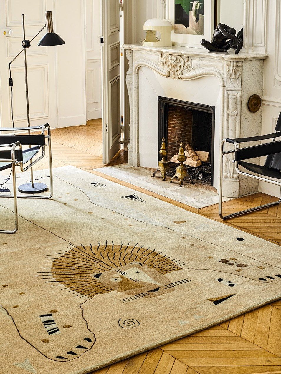 Прямоугольный ковер ручной работы из шерсти Toulemonde Bochart Дизайнеры ARCH-00119217 - Вид №1