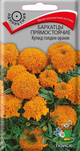 86217920 Семена цветов Поиск бархатцы прямостоячие Купид голден оранжевый STLM-0066911 Santreyd