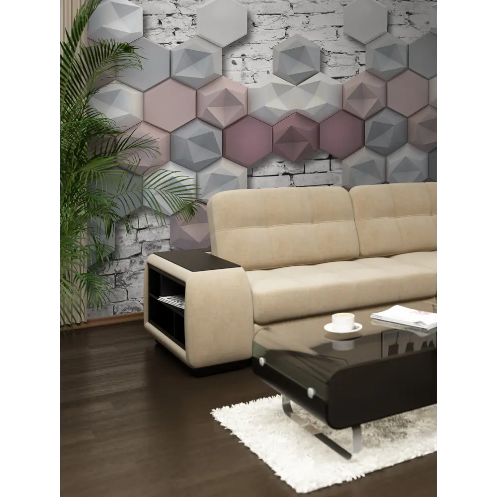Фотообои 3D Flizart «Стереометрия», флизелиновые, 300x280 см 82363612 STLM-2118888 FBRUSH - Вид №2