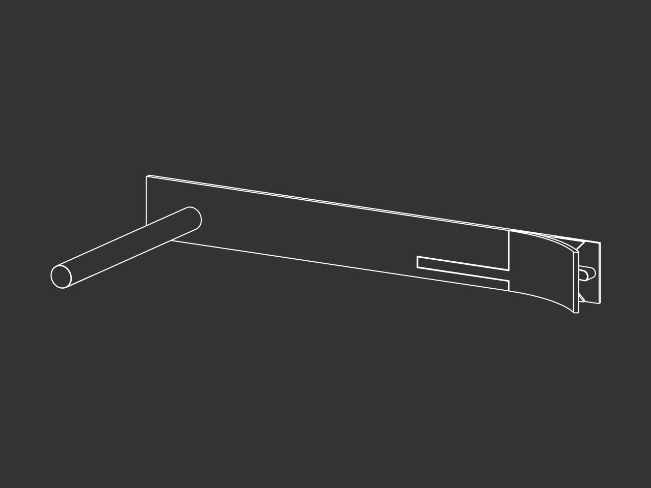 Настенный смеситель для раковины из нержавеющей стали с 2 отверстиями CEADESIGN CUT PLUS ARCH-00033428 - Вид №1