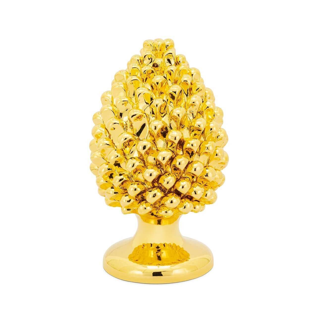 600960-01 ABHIKA СОСНОВАЯ ШИШКА НАСТОЯЩЕЕ ЗОЛОТО H30 GOLD 