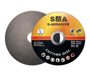 90663835 Диск отрезной по стали 1251222230006 125x22.2x1.2 мм STLM-0328399 S-ABRASIVE