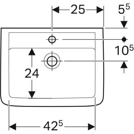 272145000 Раковина Geberit Renova Plan Geberit  - Вид №7