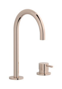 Смеситель для раковины на 2 отверстия. WE ARE IB mt394rs Rose Gold MilanoTorino