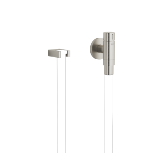 WATER TUBE Настенное колено Кнайпа с держателем шланга и отдельными розетками - матовая платина 27823979-06