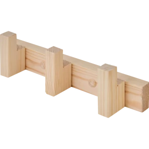 Планка 3 крючка Доктор Баня цвет кедр