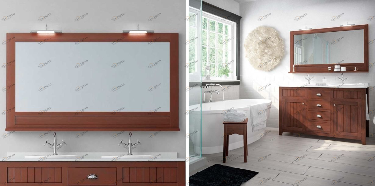 Avila Dos Зеркало COLONIAL в раме с полкой 140×85 Color 27 COUNTRY MIRRORS 0316205N27