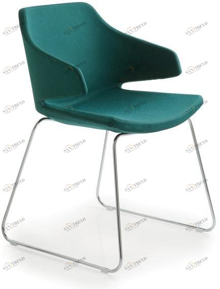 Luxy Тканевый стул на санках с подлокотниками Meraviglia sun-id-1405930