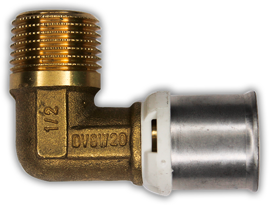 90430566 Угольник с наружной резьбой латунь alpex-duo 16x2.0 - 1/2 НР STLM-0223650 FRANKISCHE