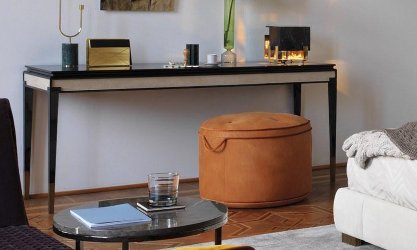 OAK Круглый кожаный пуф Milano collection Isola | sc5042 Isola ~ sc5042 - Вид №1