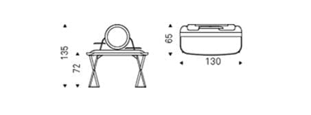 Шкаф для туалетных принадлежностей из стали и керамики In Stock Cattelan Италия ARCH-00070059 - Вид №5