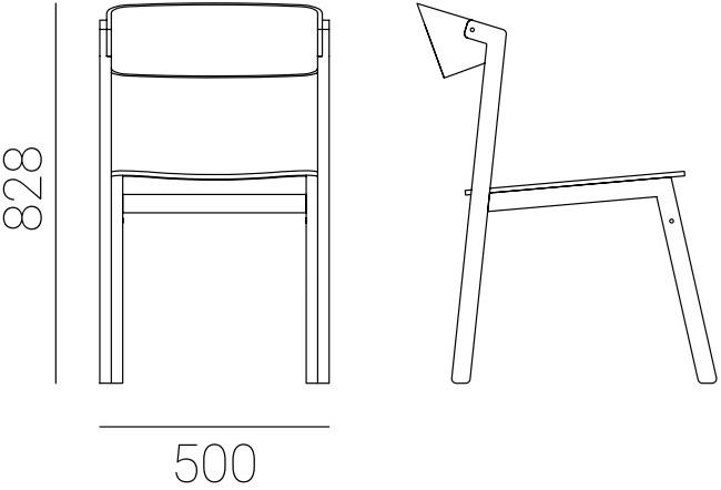Askia Стул складной, лакированный под дуб Atelier sun-id-1484264 - Вид №3