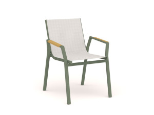 Алюминиевый стул с порошковым покрытием с подлокотниками