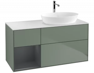 Villeroy&Boch Тумба под раковину Прямоугольная версия FA41HGGM Finion Olive Matt Lacquer