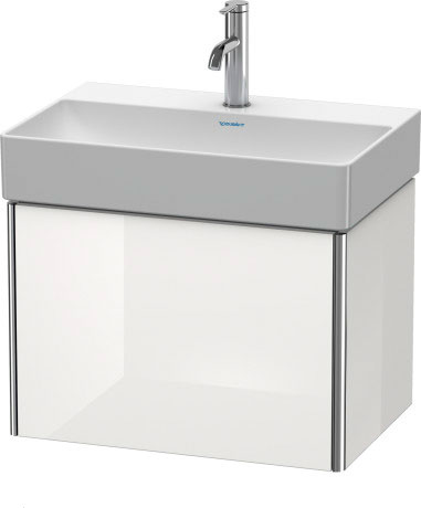 XS406704747 Тумбочка подвесная компакт XSquare #XS4067 584 x 390 мм Каменно-синий глянцевый лак Duravit - Вид №2
