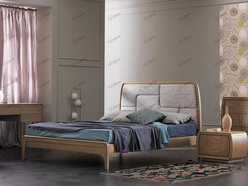 Cantiero Двуспальная кровать из дерева Amarcord night Am015/2