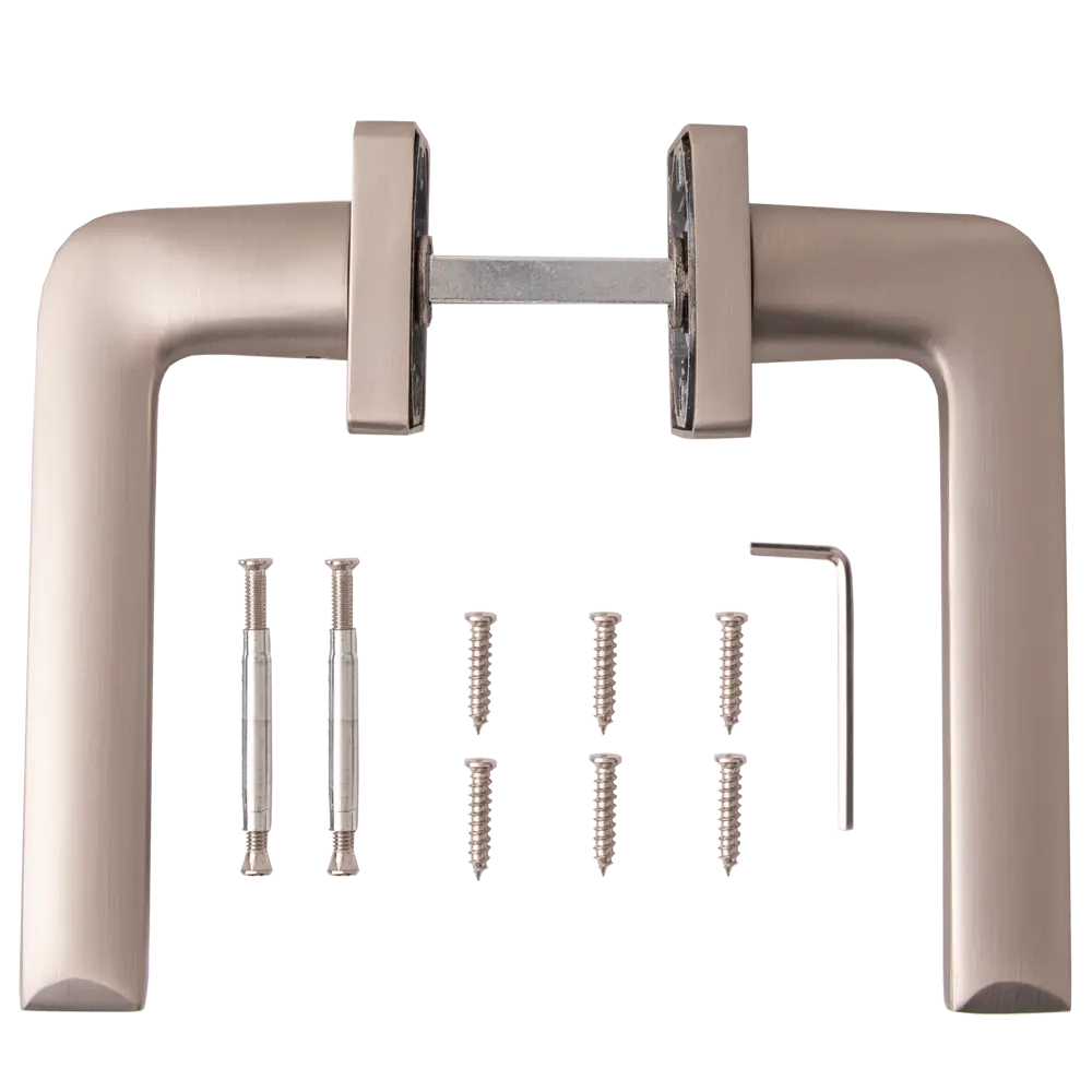 Дверные ручки Armex H-22112-A-NISM, без запирания, комплект, цвет матовый никель STLM-2003874 - Вид №1