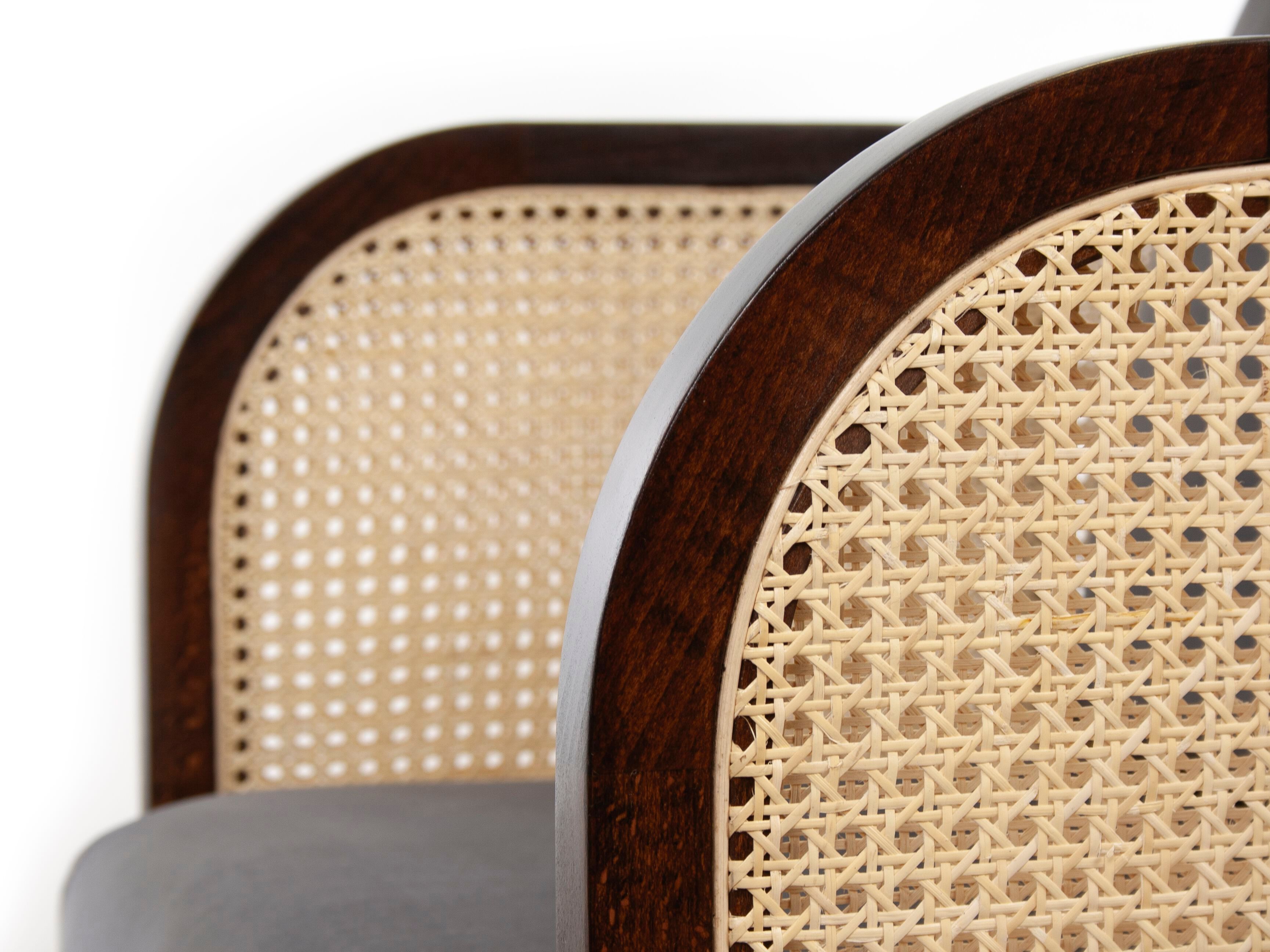 Венское соломенное кресло с подлокотниками CREARTE COLLECTIONS круглый ARCH-00037735 - Вид №7