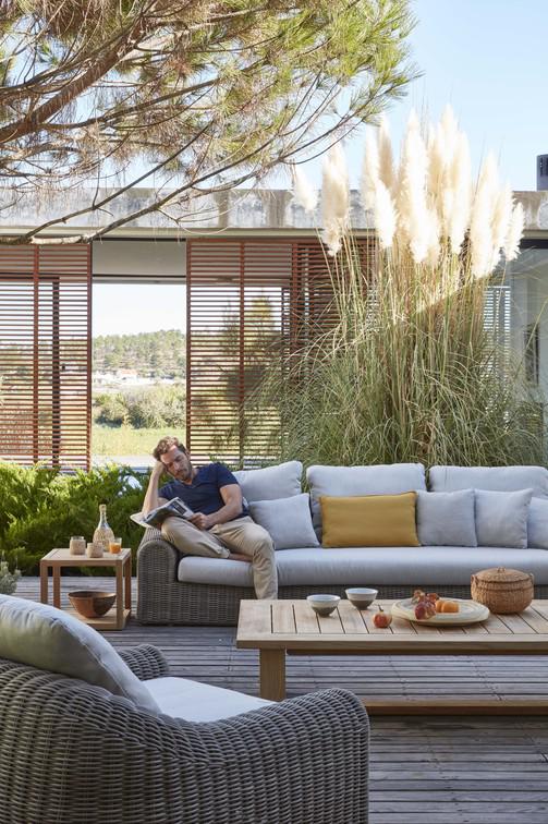 MNST1081 Журнальные столики teak 152см x 152см Manutti Siena - Вид №7